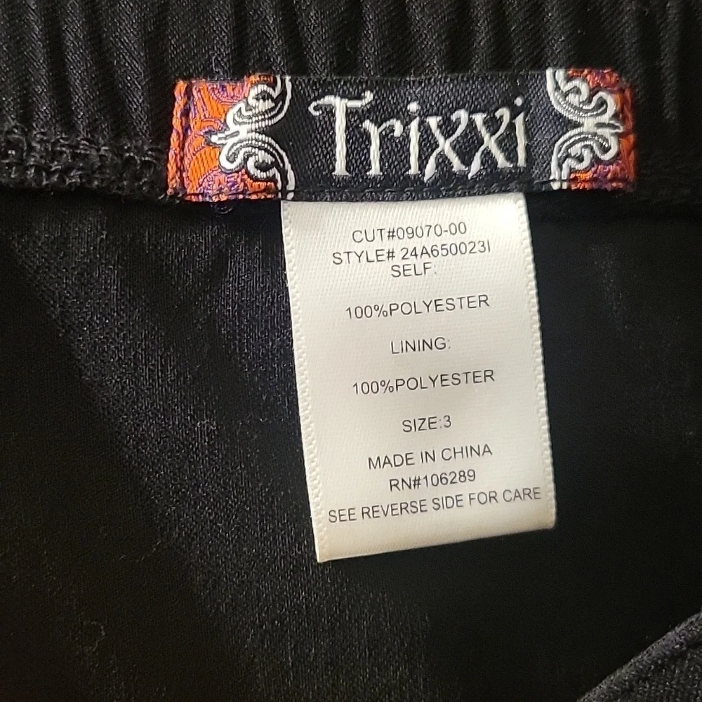 TRIXXI Cutout Neckline High Low Chiffon Dress,  Size 3